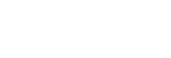 Laurier logo white